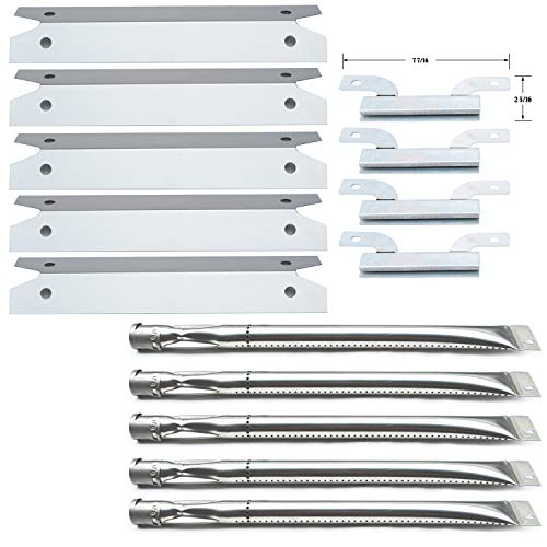 Direct Store Parts Kit DG261 Replacement for Gas Grill Brinkmann 810-1575-W Gas Grill Parts Kit (Stainless Steel Burner + Stainless Steel Carry-Over Tubes + Stainless Steel Heat Plate)