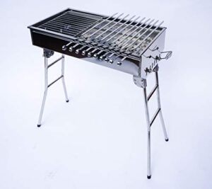 stainless steel charcoal grill kebab bbq portable mangal