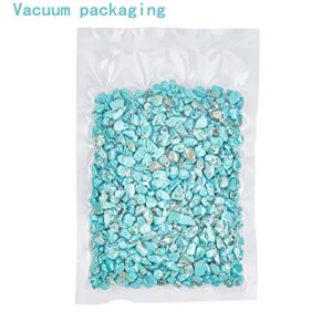 AHANDMAKER Natural Turquoise Chip Beads, 2/3 Pound Polished Tumbled Gemstone Chips Undrilled Crystals for Decoration