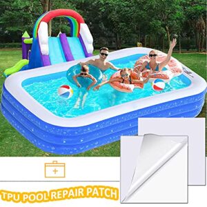 lwqoa 20 Pack TPU Repair Patch Self Adhesive Pool Patch Air Bed Patch Repair Kit for Swimming Pools Swimming Ring Air Bed Inflatable Boats Inflatable Toys 2.8 x 2.8 20 Count Pack of 1