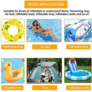 lwqoa 20 Pack TPU Repair Patch Self Adhesive Pool Patch Air Bed Patch Repair Kit for Swimming Pools Swimming Ring Air Bed Inflatable Boats Inflatable Toys 2.8 x 2.8 20 Count Pack of 1