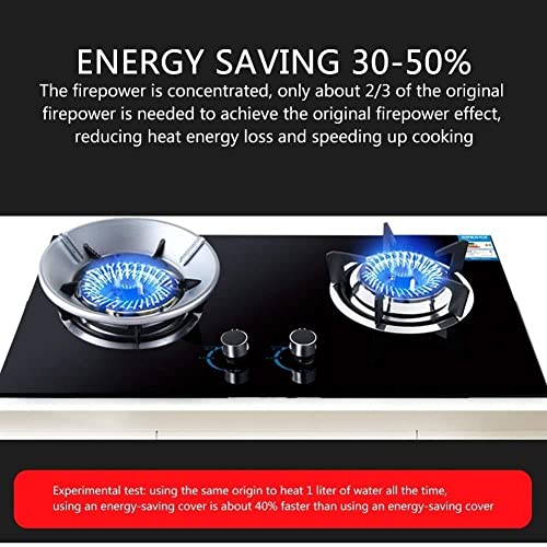 Wok Support Stand for Gas Stove Burner Wind Shield Energy Saver, Cook Food in Less Time, Heat Diffuser for Gas Stovetop 4/5 Claws & 8 Claws Gas Burner Stand & Cover (8/5 Claw (Universal))