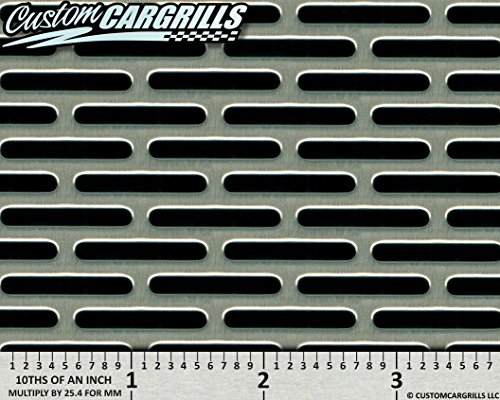 CCG 16"x48" Perforated SS Grill Mesh Sheet - Silver