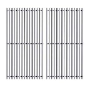 htanch sf4362(2-pack) 15″ stainless steel cooking grid grates replacement for select gas grill models by broil king, broil-mate,huntington and sterling gas models set of 2