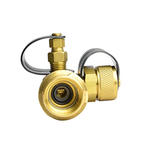 Stanbroil Propane Brass Tee with 4 Port Adapter for Motorhomes Tank RV Camping-Solid Brass