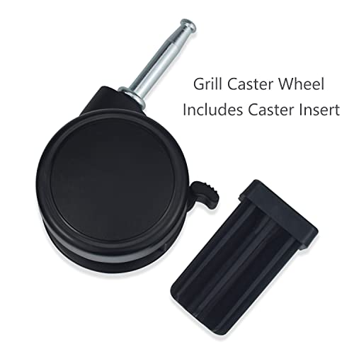 6414 Caster Wheel with Caster Insert Compatible with Weber, Genesis 1000-5000, Genesis A,B,C (2002-2003), Genesis Gold B/C (2002 and Newer), Platinum 1, Summit, Silver, Spirit Gas Grills