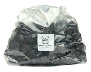 naughty boys coal company 10 pounds anthracite nut coal used for black smithing, heating, gifts fire savers