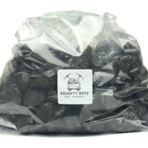 Naughty Boys Coal Company 10 Pounds Anthracite Nut Coal Used for Black Smithing, Heating, Gifts Fire Savers