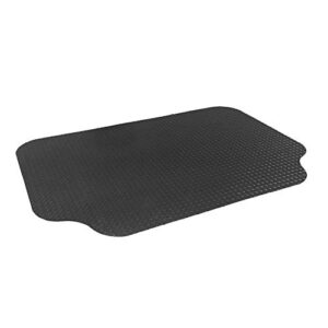 resilia – large under grill mat – black diamond plate, 72 x 48 inches, 12-inch splatter protection lip, for outdoor use