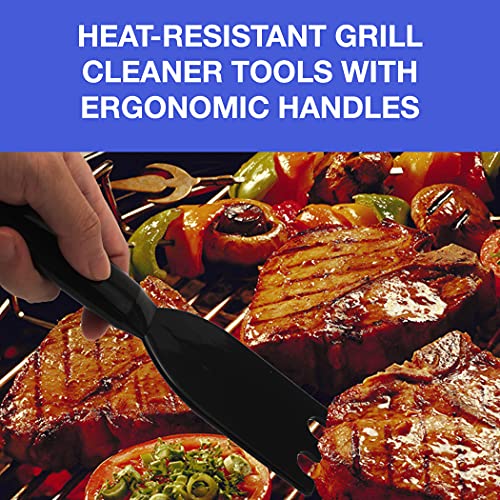 Grill Scraper for George Foreman Indoor Grills & Most Other Indoor Grills with Grooves, Heat-Resistant Grill Spatula