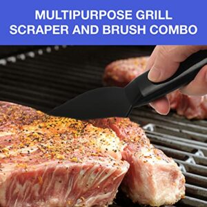 Grill Scraper for George Foreman Indoor Grills & Most Other Indoor Grills with Grooves, Heat-Resistant Grill Spatula