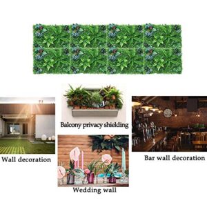 N/F Artificial Boxwood Panels Topiary Hedge Plant, Privacy Hedge Screen UV Protected Suitable for Outdoor, Indoor, Garden, Fence, Backyard and Décor