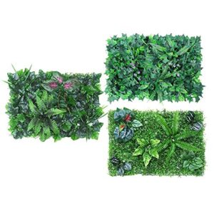 N/F Artificial Boxwood Panels Topiary Hedge Plant, Privacy Hedge Screen UV Protected Suitable for Outdoor, Indoor, Garden, Fence, Backyard and Décor