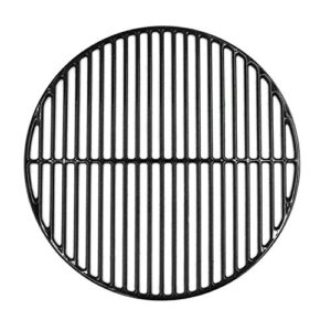 hongso 18 3/16 inch porcelain coated cooking grid grates polished non-stick replacement for large big green egg, vision grill vgkss-cc2, b-11n1a1-y2a, accessories,other kamado grill, pci991