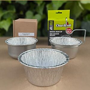 (20 Pack) Grease Cup Foil Liner Compatible with Char-Broil Grills G430-0033-W1 Aluminized Grease Cup and Model 5884694 Universal