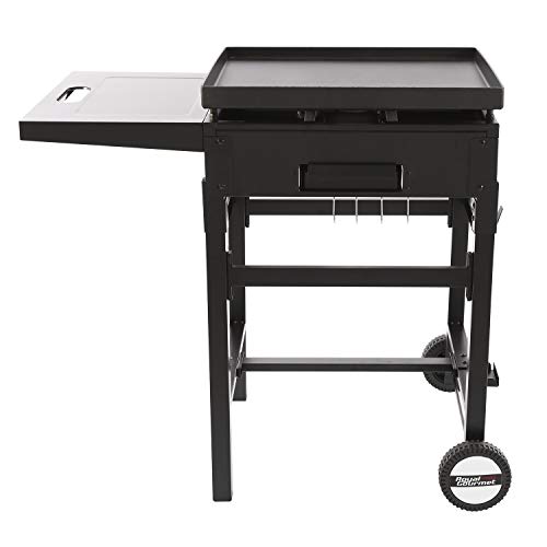 Royal Gourmet Flat Top Grill 2 Burner Outdoor Propane Gas Griddle Comal Para Tacos, Pupusas, Stove Top Grill for Gas Stove, GB2000, Black