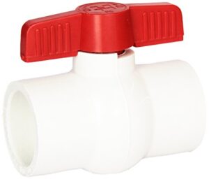 hayward qvc1015ssew 1-1/2-inch white qvc series compact ball valve with socket end connection