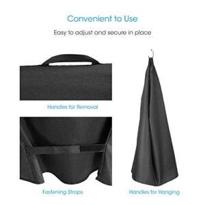 Unicook 30 Inch Electric Smoker Cover, Heavy Duty Waterproof Smoker Grill Cover, Fade and UV Resistant Square Vertical Smoker Cover, Durable and Convenient, 18" W x 17" D x 33" H