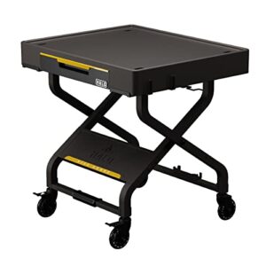halo outdoor cart | portable outdoor countertop grill cart | drop down drawer storage | collapsible | tank storage