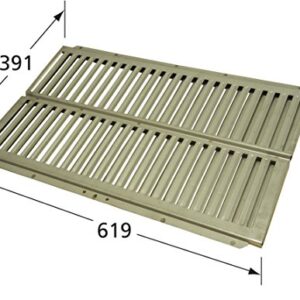 Music City Metals 99831 Stainless Steel Heat Plate Replacement for Select Ducane Gas Grill Models