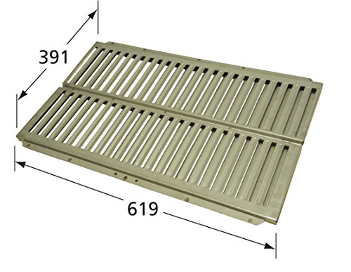 Music City Metals 99831 Stainless Steel Heat Plate Replacement for Select Ducane Gas Grill Models