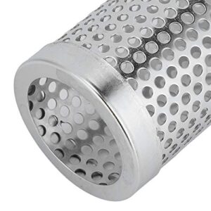 Smoker Tube, Perforated Stainless Steel Portable Smoker Tube Made of 304 Stainless Steel Density Diffusion Holes for Electric Gas Charcoal Grill Smokers