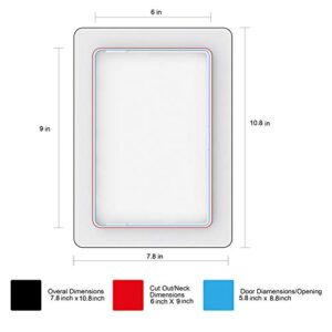 MaRoner Plumbing Access Panel for Drywall Ceiling 6 x 9 inch Removable Hinged Access Door Reinforced Hinged Panel