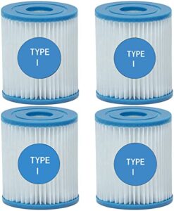 uoddfs pool filter cartridge type i,330 gallon pump filter cartridge for pool cleaning,pools filter cartridge size i for swimming pool filter (4 pcs)