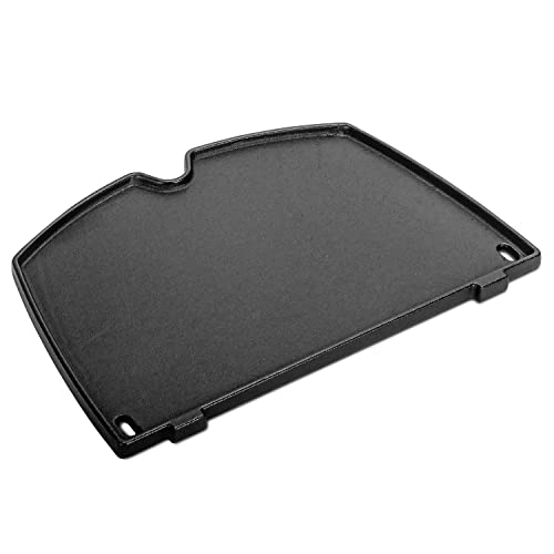 6558 Weber Griddle Cast Iron Griddle for Gas Grill, Profire Cooking Griddle Parts for Weber Q100 Q120 Q140 Q1000 Q1200 Q1400 Series, Weber Q1200 Griddle, Grill Accessories for Weber Outdoor Grill