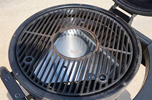 BBQube Heat Deflector/Drip Pan for Akorn Kamado Kooker Grill & Smoker, Stainless Steel, One Size