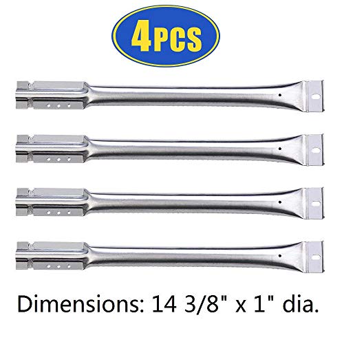 Adviace Repair Kit Replacement for Charbroil 461442114, 463441514, 463440109 Grill, Porcelain Steel 14 5/8" Heat Shield Plate, Stainless Steel 14 3/8" Grill Tube Burner,7 1/4" Carryover Tubes