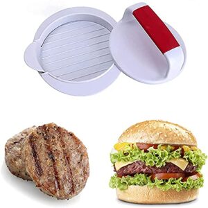 Yierouzi Non-Stick Burger Press with 100Pcs Patty Papers, Hamburger Patty Maker Mold, Hamburger Press Patty, Burger Mold Rings Easy Release Round for Meat, Beef, Veggie Burger, BBQ (ABS)