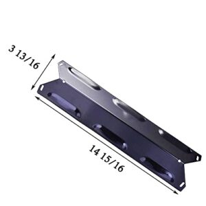 Htanch PN6221(4-Pack) 14.9375 inch Porcelain Steel Heat Plate Replacement for Kenmore 146.16132110, 146.16133110 BBQ Pro 146.16142210, 146.16197210, 146.16198210, 146.16222010, 146.23673310