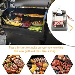 IVONNEY Auger Motor for Pit Boss Traeger Auger Motor Replacement, Grill Auger Motor Compatible with Pellet Grills & Camp Chef Smoker Grill - 1.6Rpm Barbecue Auger Motor, 110V 60Hz 