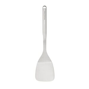 kitchenaid premium solid turner with hang hook, 13.6-inch, stainless steel