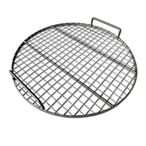 lavalockⓇ stainless steel 22″ inch round grill grate – fits weber kettle performer weber smokey mountain uds ugly drum smoker barrel fire pit