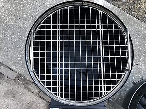 LavaLockⓇ Stainless Steel 22" inch Round Grill Grate - Fits Weber Kettle Performer Weber Smokey Mountain UDS Ugly Drum Smoker Barrel Fire Pit