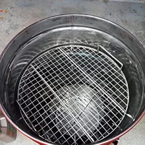 LavaLockⓇ Stainless Steel 22" inch Round Grill Grate - Fits Weber Kettle Performer Weber Smokey Mountain UDS Ugly Drum Smoker Barrel Fire Pit