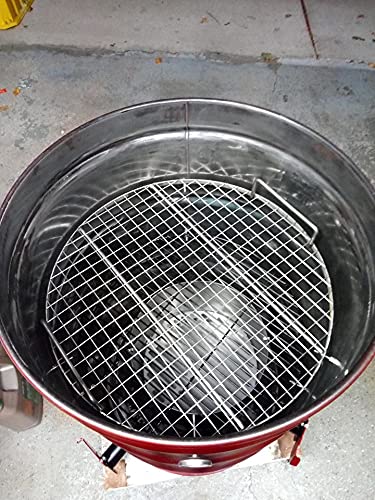 LavaLockⓇ Stainless Steel 22" inch Round Grill Grate - Fits Weber Kettle Performer Weber Smokey Mountain UDS Ugly Drum Smoker Barrel Fire Pit