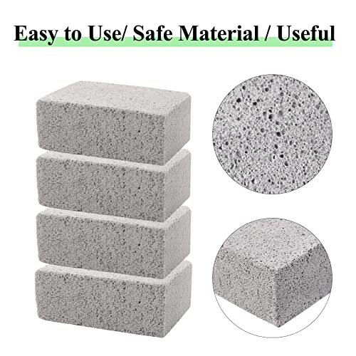 8 Pack Grill Griddle Cleaning Brick Block Pumice Stones for Removing BBQ Grills, Racks, Flat Top Cookers, Pool