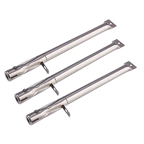 Criditpid Grill Replacement Parts for Members Mark BQ06043-1, Kenmore 119.16433010, Universal BBQ Gas Grill Pipe Burner Tube for BBQ Pro, Outdoor Gourmet, Coleman, 15 3/8 Inch, 3-Pack