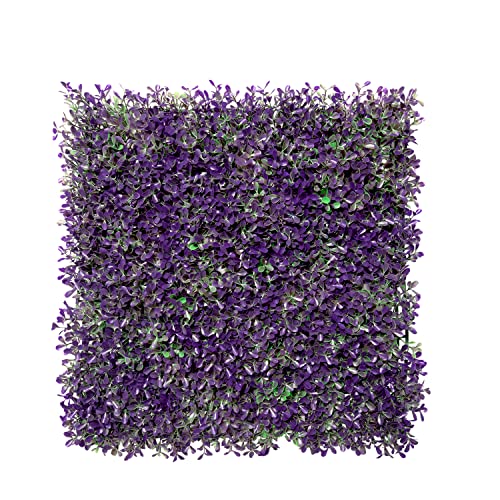 Windscreen4less Artificial Plant Leaves Faux Ivy Leaf Decorative Wall Fence Screen 20'' x 20" Purple Peanut Leaves 13 Pcs