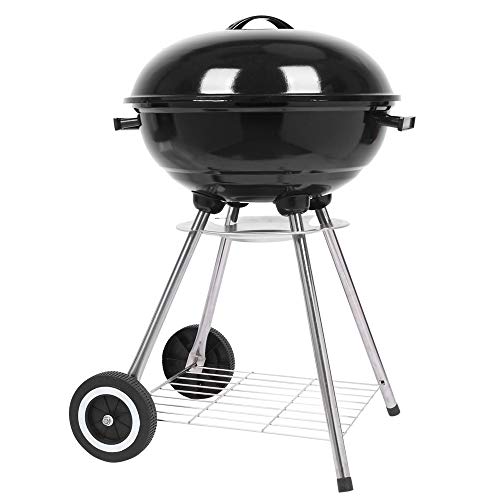 ROVSUN 18 inch BBQ Charcoal Grill, Outdoor Portable Kettle Barbecue Grill with Stand, Heat Control,Camping Patio Backyard Picnic