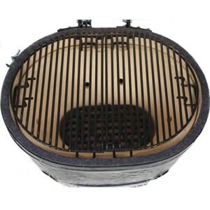Primo Ceramic Charcoal Smoker Grill On Cart With Side Tables - Oval Xl