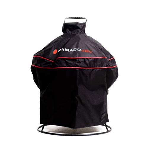 Kamado Joe Jr. 13.5 inch Blaze Red Charcoal Grill + Cover Bundle