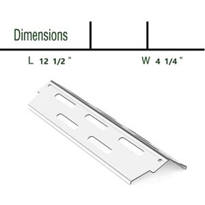 Damile Grill Flavorizer Bars for 66687 Weber Genesis II E-640, Genesis II LX S-640, Genesis 2 BBQ Gas Grill Replacement Parts, 12.5 Inch Stainless Steel Flavor Bars Grill Heat Deflectors Accessories