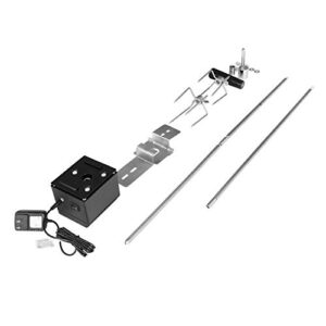 royal gourmet universal complete rotisserie kit for grills, 36’’/50’’, 8×8 mm square spit rod, stainless steel
