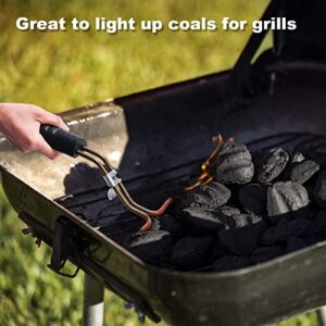 Electric Charcoal Starter Ajiaguo 700W - Premium BBQ Grilling Fireplace Coal Lighter Easy & Quick Ignite Briquettes |No Sparks or Flames | 304 Stainless Steel Coils Elements 5ft Long Cable (CB 2)