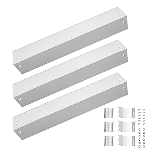 Clivimi 18 15/16" Stainless Steel Gas Grill Replacement Parts with Grill Hanger Brackets for Chargriller 3001, 3008, 3030, 4000, 4208, 5050, 5072, 5252, 5650, King Griller 3008, 5252, Fit Grill Burner