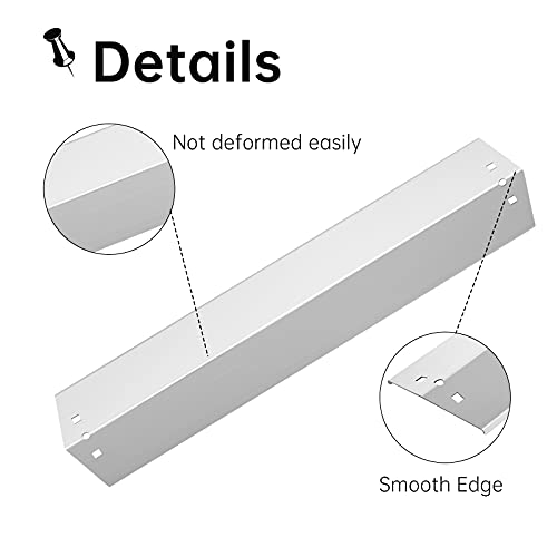 Clivimi 18 15/16" Stainless Steel Gas Grill Replacement Parts with Grill Hanger Brackets for Chargriller 3001, 3008, 3030, 4000, 4208, 5050, 5072, 5252, 5650, King Griller 3008, 5252, Fit Grill Burner